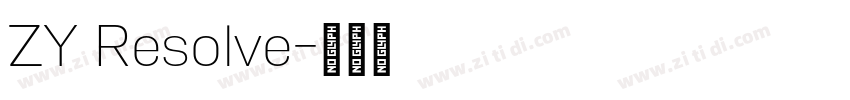 ZY Resolve字体转换 ZY Resolve字体转换
